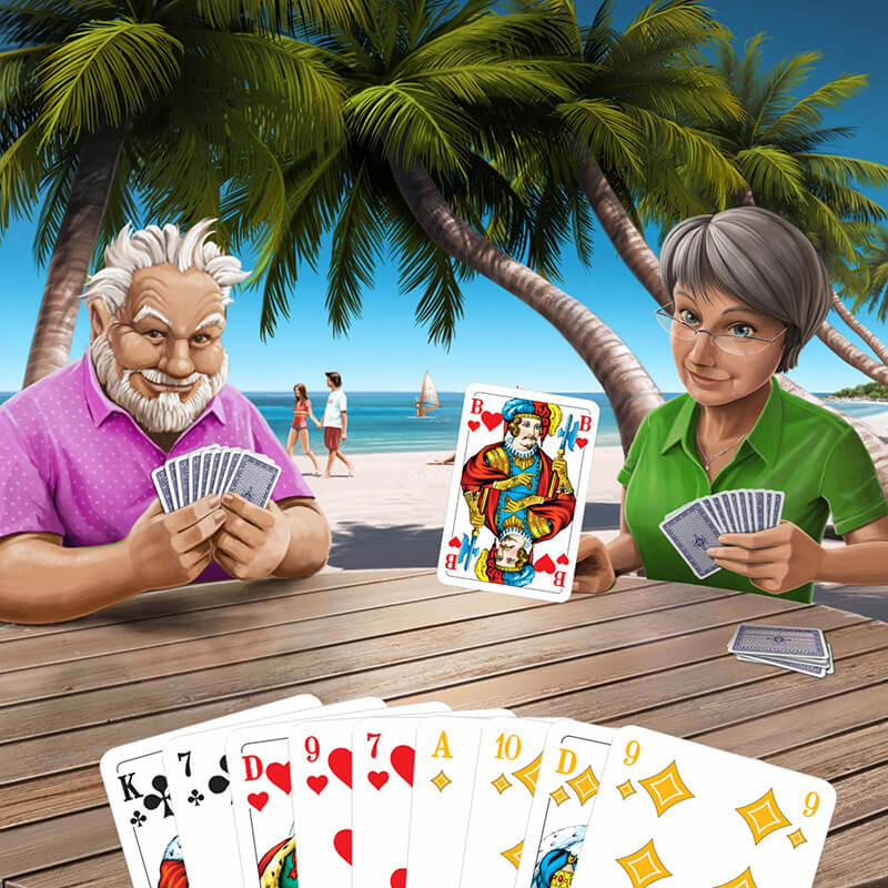 Skat spielen mit Turnier-Spielkarten